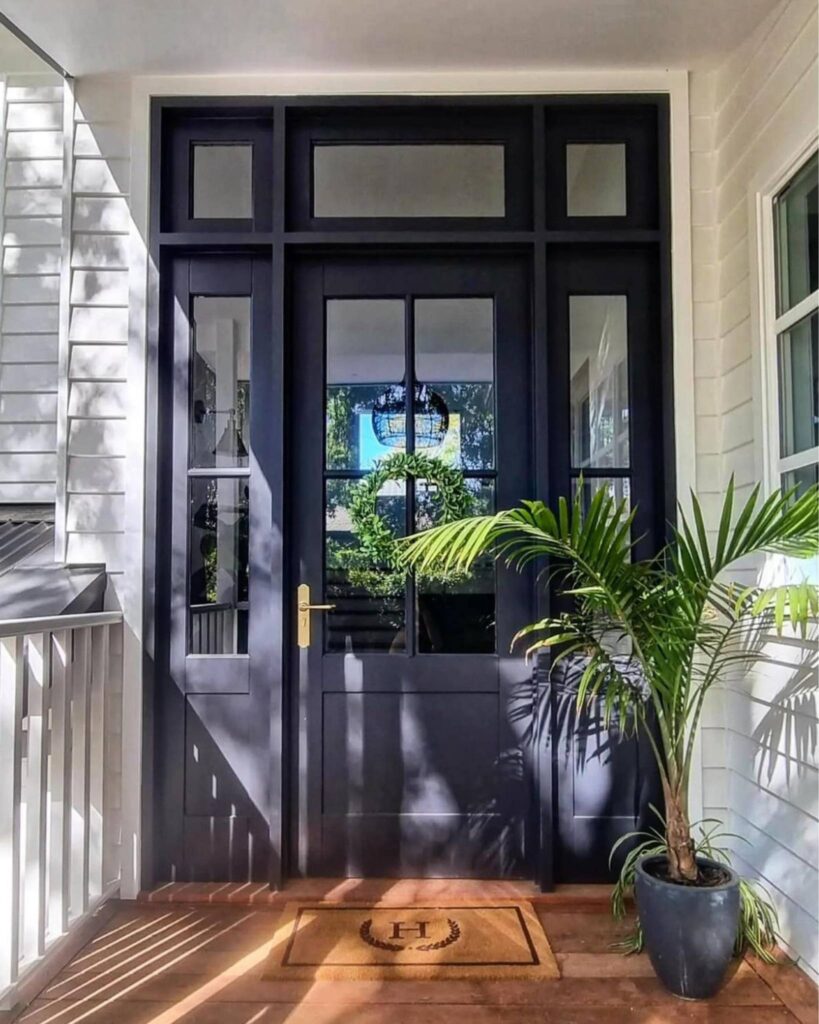 7. Charming Cottage Door in Dusty Rose