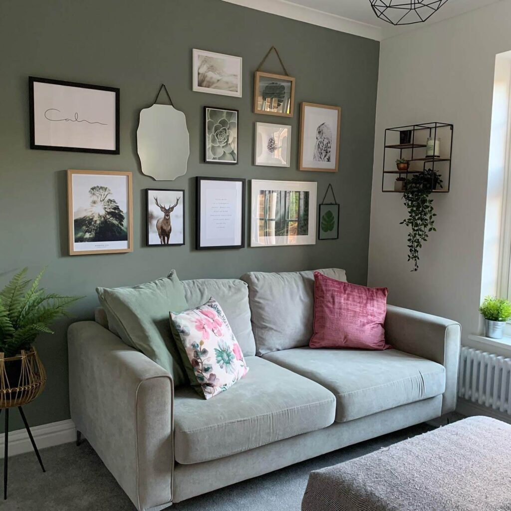 9. Shelf + Wall Combo for a Personalized Look