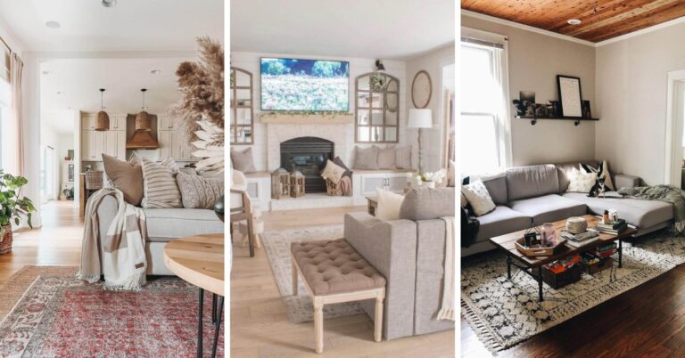 Boho Farmhouse Living Room