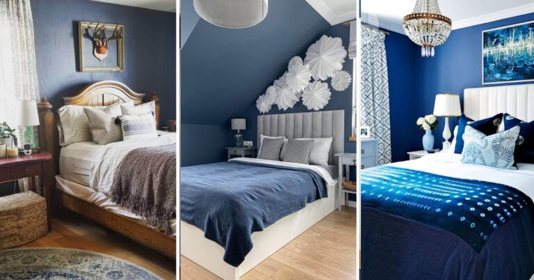Navy Blue Bedroom