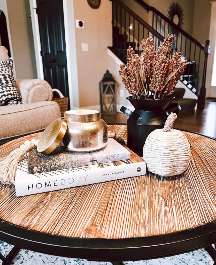 1. Neutral Elegance with Layered Autumn Accents