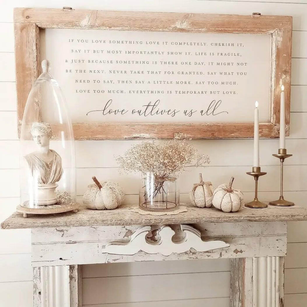 1. Vintage Warmth with Earthy Tones and Amber Accents