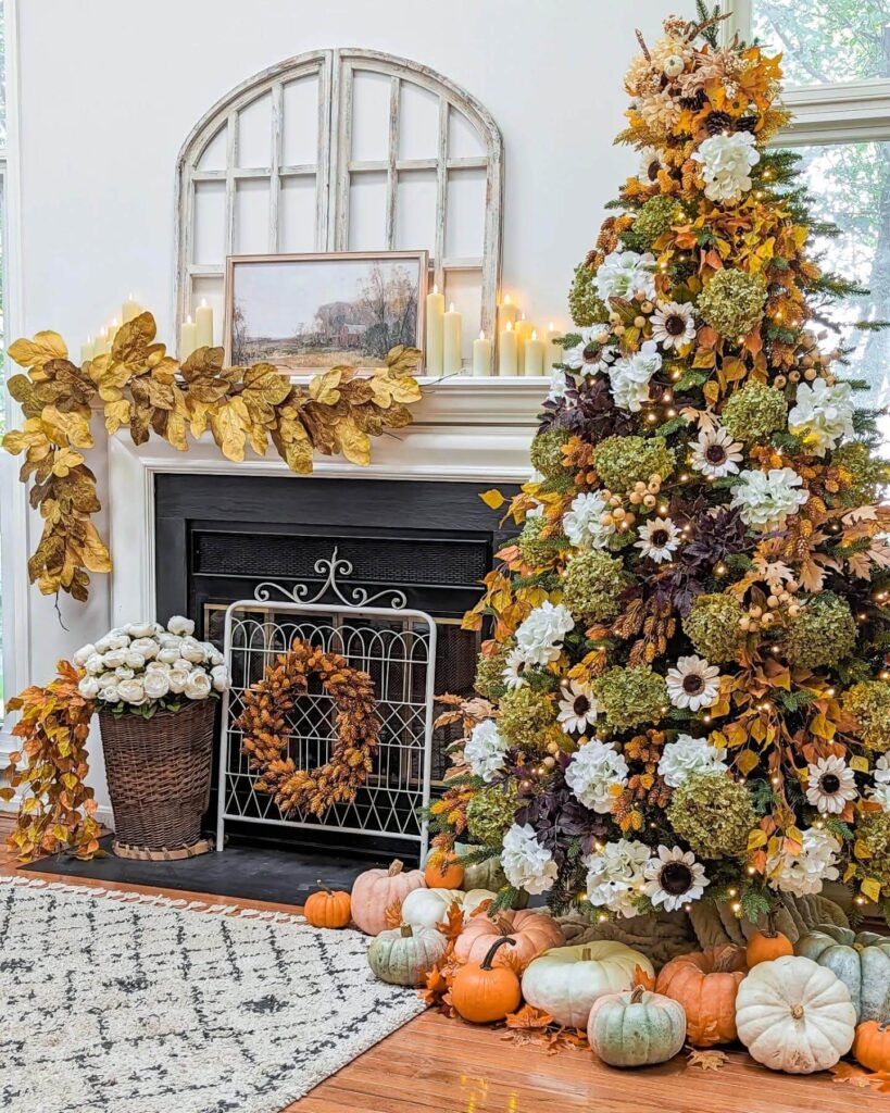 12. Simple Shelf Styling with Autumn Vibes