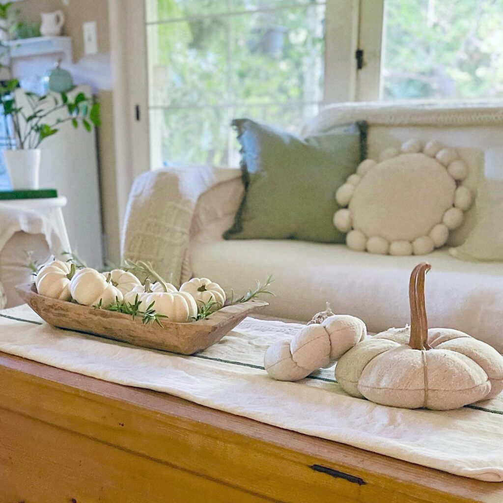 13. Cozy Cottagecore with Fall Florals and Vintage Touches