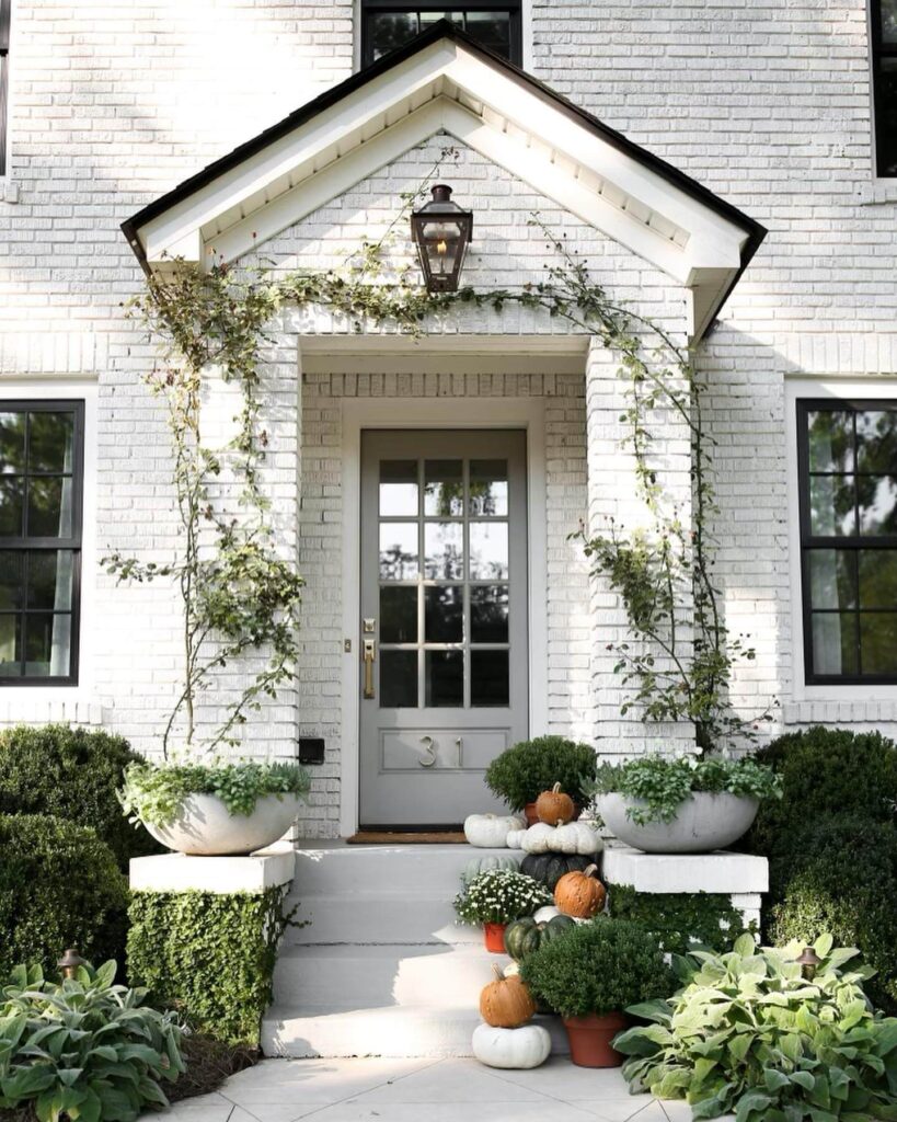 13. Rustic Charm with Vintage Crates and Lanterns