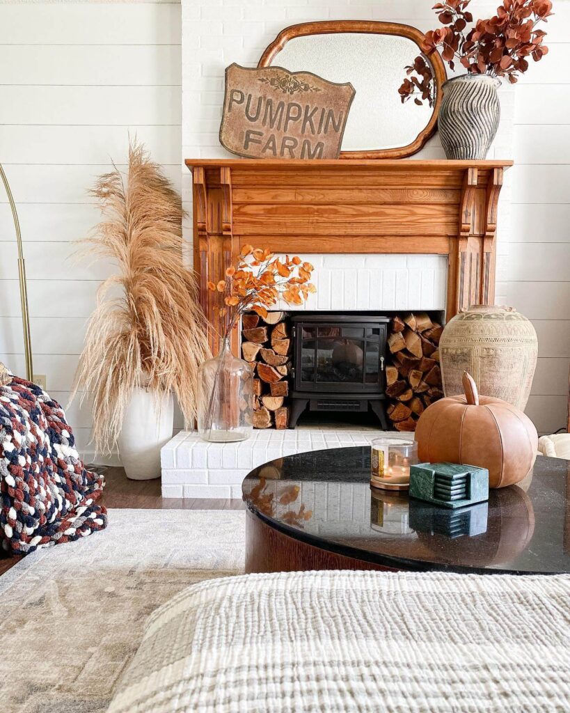 14. Muted Tones and Dried Florals for Subtle Style