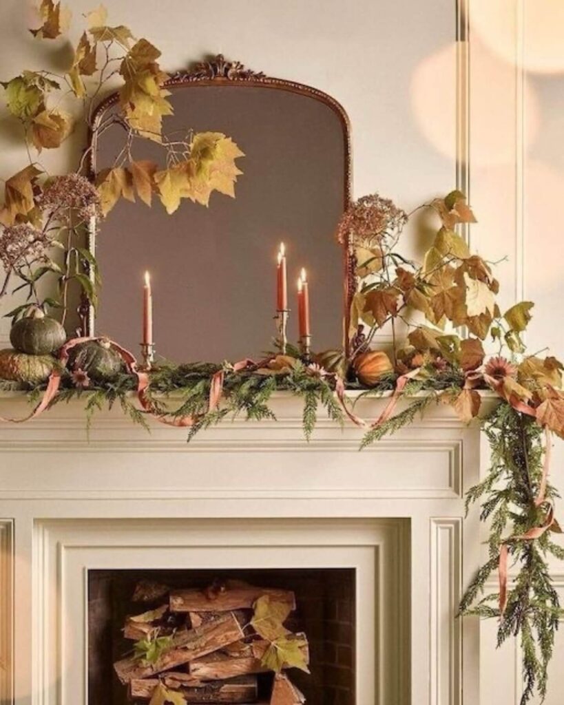 15. Charming Kitchen Corner with Subtle Seasonal Details