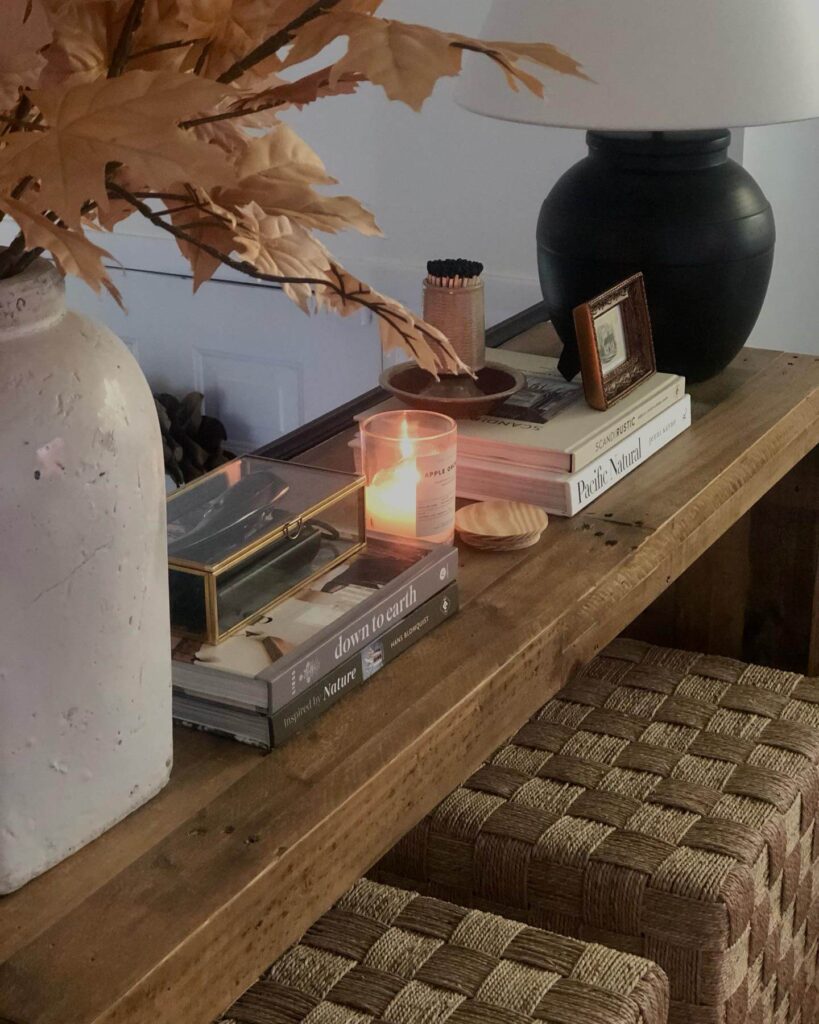 16. Modern Minimalism with Bold Fall Accents