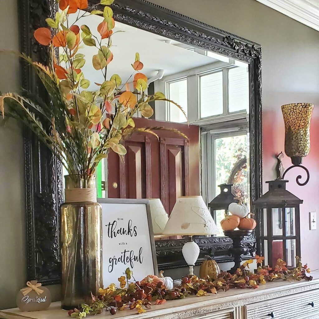 19. Classic Country Charm with Gingham and Lanterns