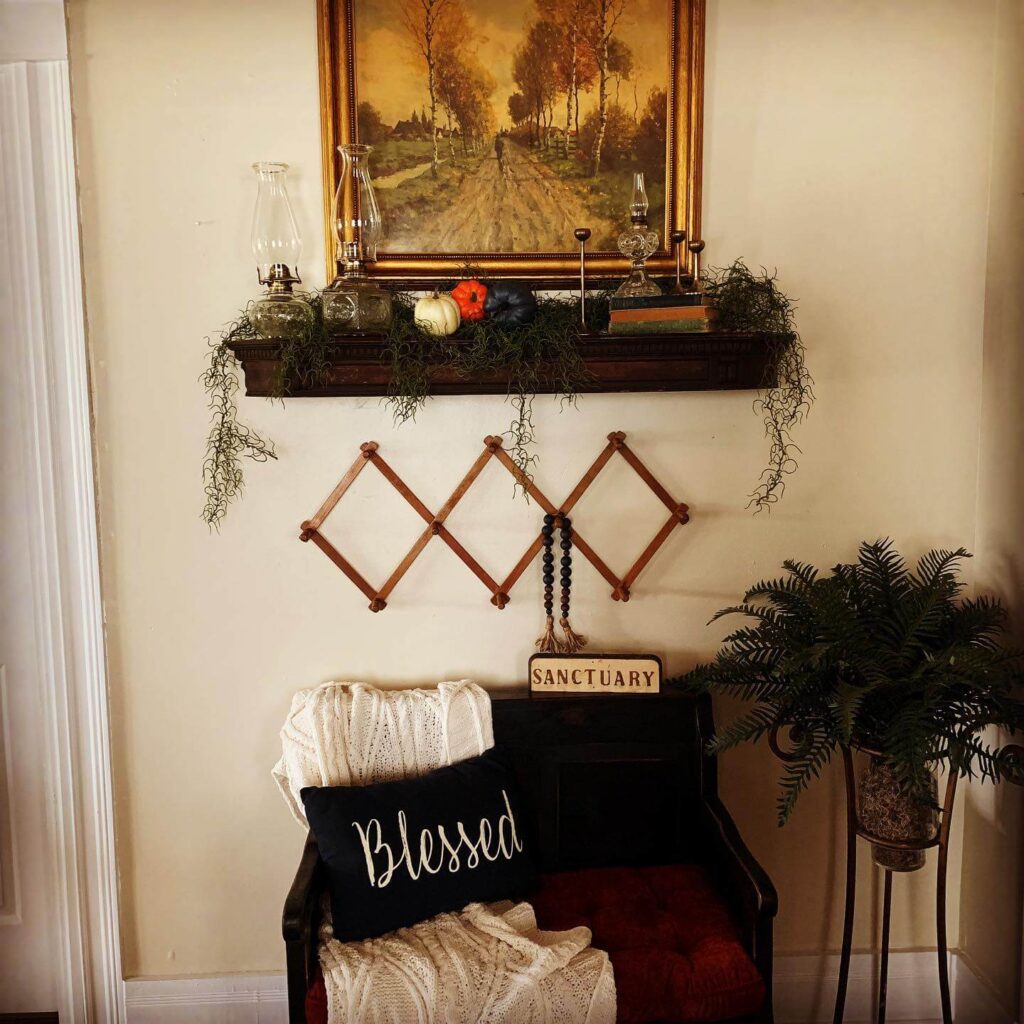 19. Mantel Magic with Symmetrical Fall Styling