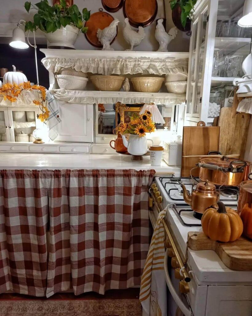 21. Cottagecore Fall Charm with Soft Florals and Pastels