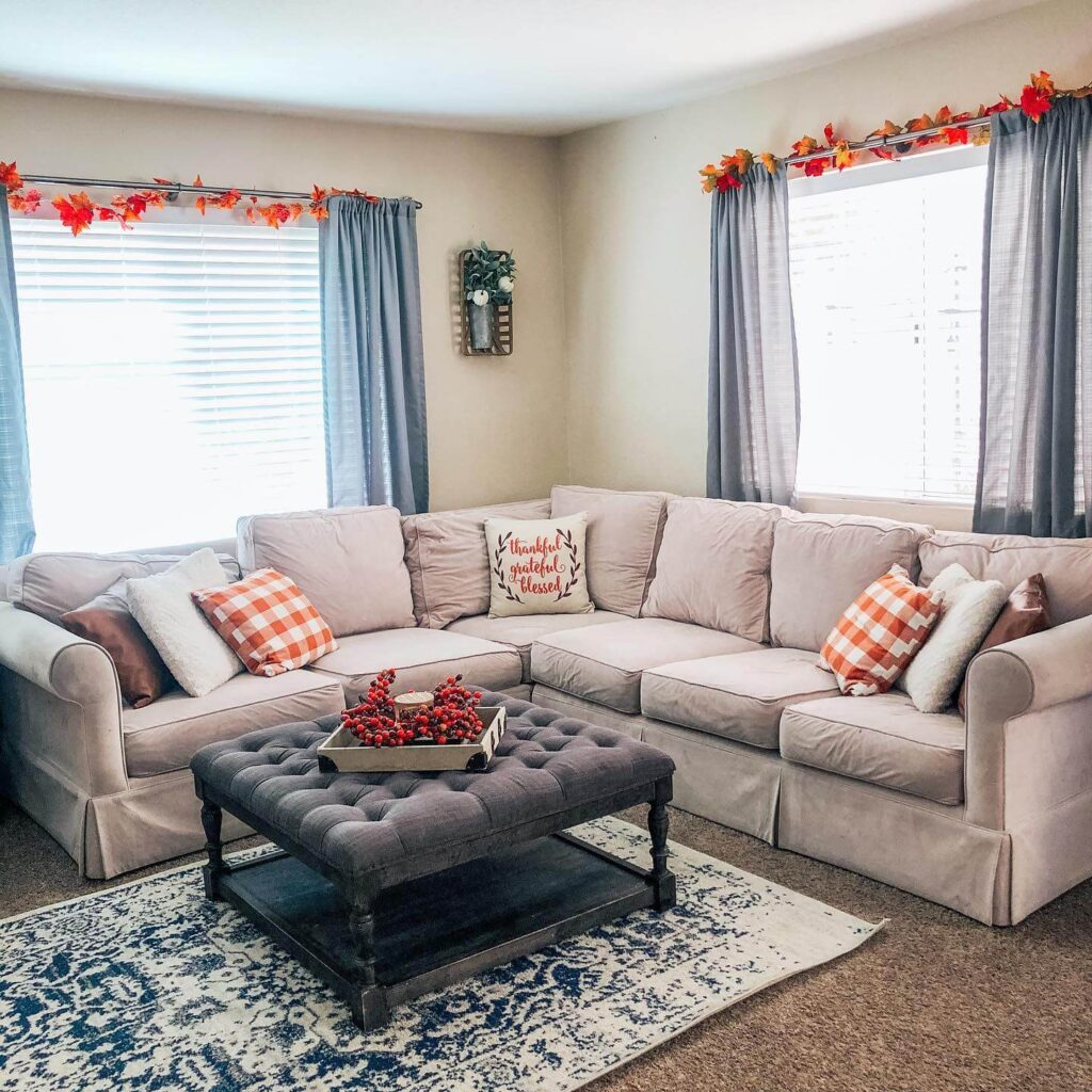 22. Harvest Mantel with Layered Seasonal Details