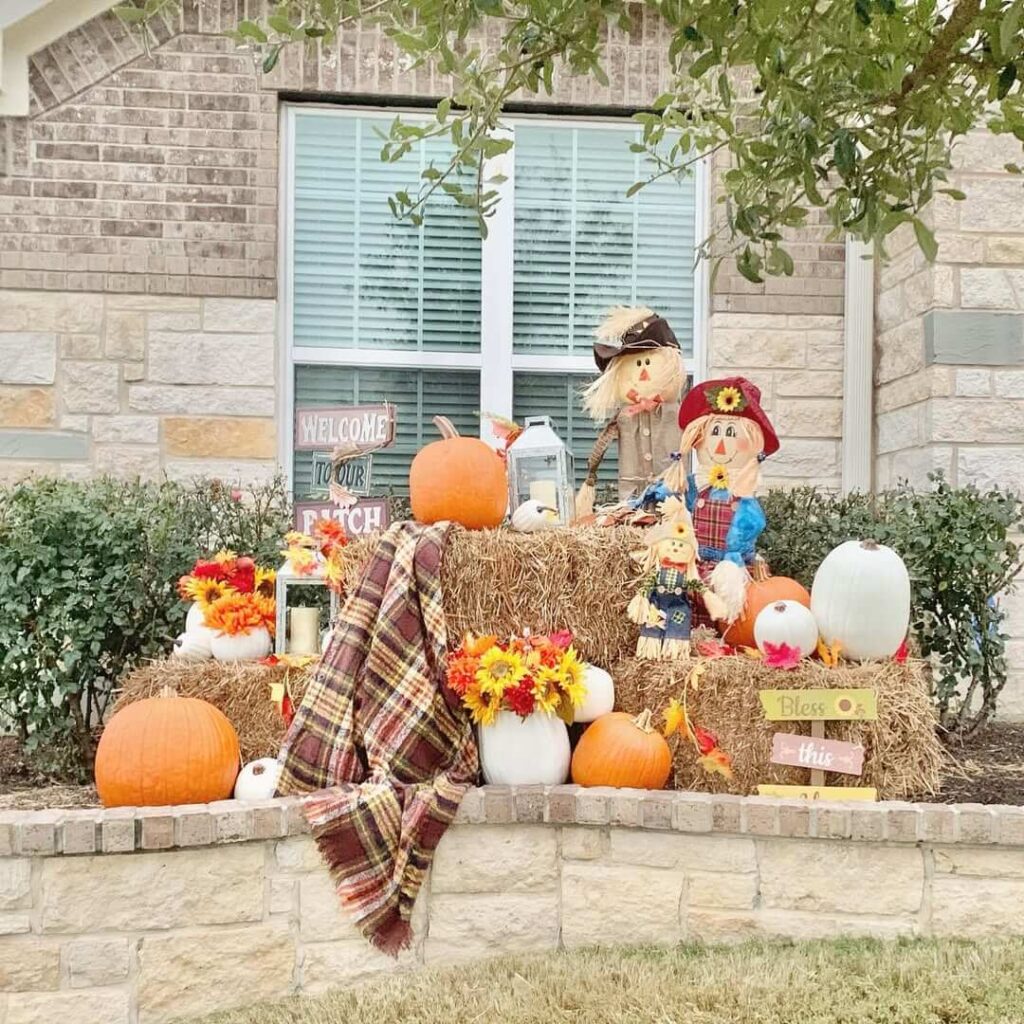 22. Harvest Table Display for Front Yard or Patio