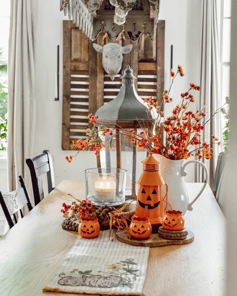 22. Whimsical Garden Style with Fall Flair