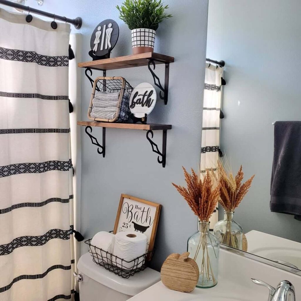 3. Warm Lighting and Wood Accents for a Rustic Glow