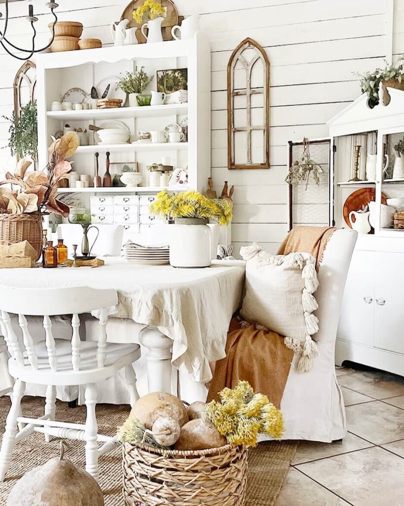 6. Farmhouse Flair with Buffalo Check Accents