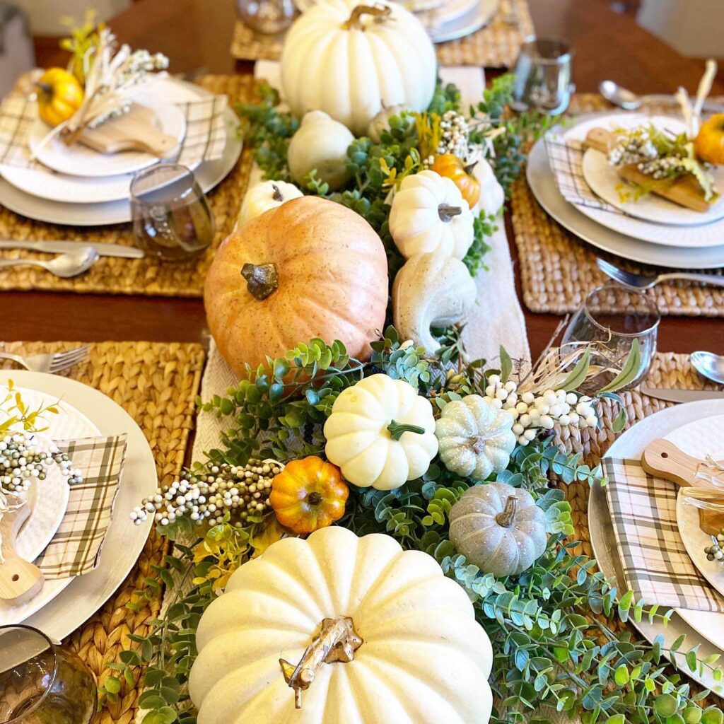 8. Nature-Inspired Tablescape with Foraged Elements