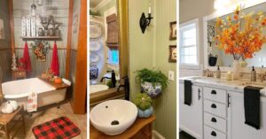 Fall Bathroom Decor