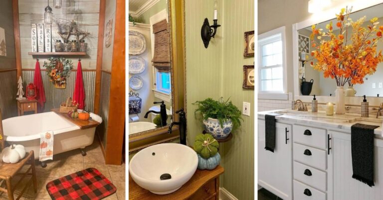 Fall Bathroom Decor