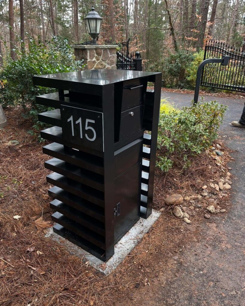 12. Brightly Colored Mailbox for Cheerful Charm