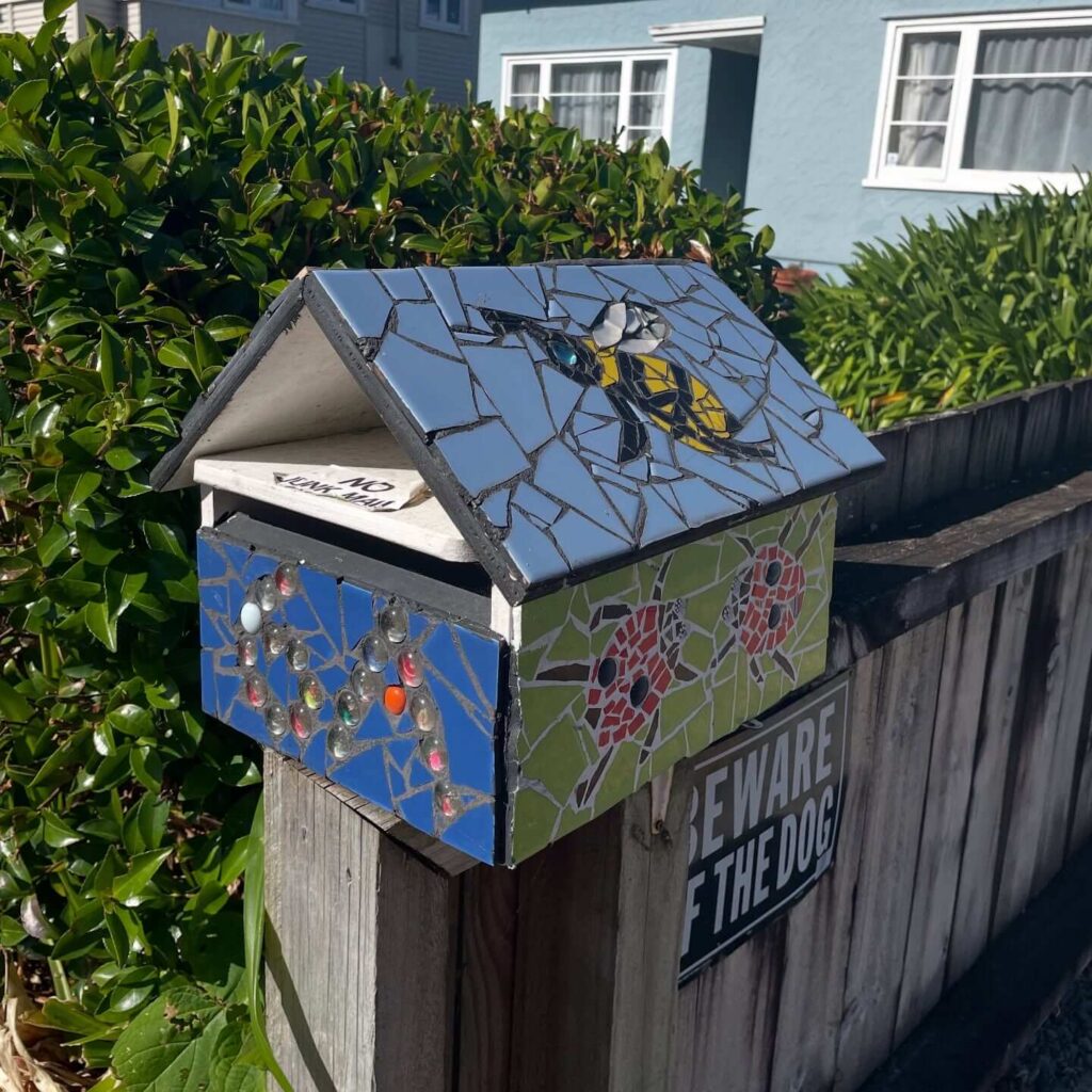15. Minimalist Concrete Mailbox