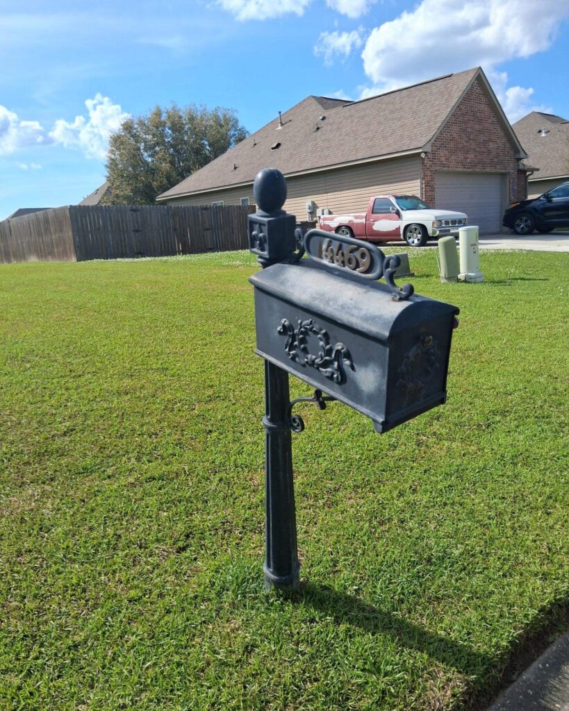8. Stone-Base Mailbox for Lasting Impact